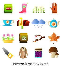 Set of gardening icons