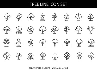 Set of gardening related vector line icons. Premium linear symbols pack. Vector illustration isolated on a white background. Web symbols for web sites and mobile app. Trendy design.
