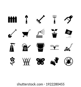 Set Of Gardening And Seeding Activities Line Icons. Contains Such Icons As Auto Watering, Seeding, Garden Tools And More. Line Style Icons For Web And Ui Design.