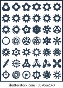 Set of Gear Icon Vectors
