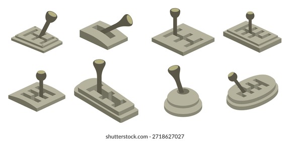conjunto de Ilustración vectorial de cambio de marcha