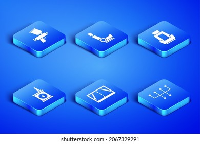 Ajuste el selector de marcha, la pistola de pintura, el dispositivo Gps con mapa, el cartucho para aceite de motor, el asiento del coche y el icono. Vector