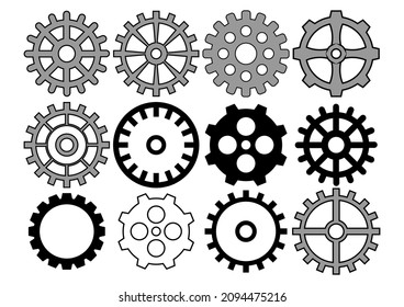 set gear wheel mechanism isolated