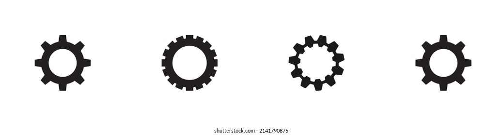set of gears with various sides