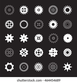 Set of gears. Vector Illustration.