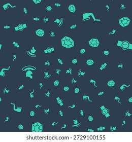 Conjunto de piedra preciosa, pipa de fumar, casco del ejército romano y reloj de pulsera en patrón transparente. Vector