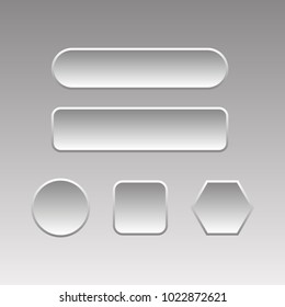 Set of gemmetric buttons for web design