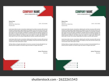 Set of Generic Company Letterhead template design 8.5x11 inches.Heart shaped ocmmunity letterhead.