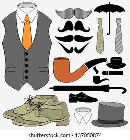 Set of gentleman's accessories