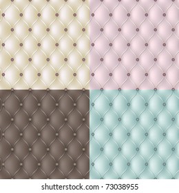 Set genuine leather texture in 4 colours. Vector