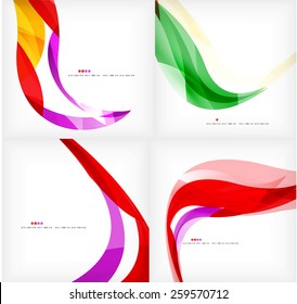 Set of geometric abstract backgrounds, small collection