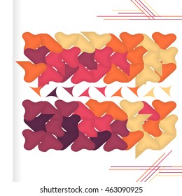 Set of geometric abstract tribal elements line vector pattern. Ornament illustration concept. Modern stylish texture for design, website, background, banner, cards, invitations, covers, placards
