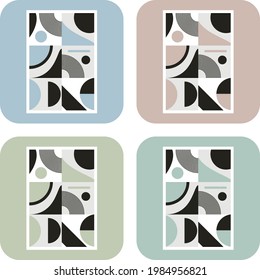 Reihe geometrischer Hintergründe für Poster, Decken, Textilien, Vinyls.
