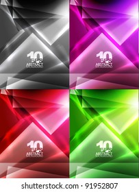 Set of geometric backgrounds