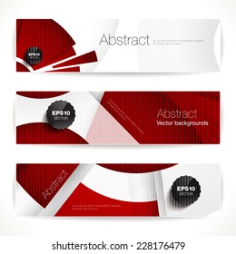 Set of geometric backgrounds for modern design