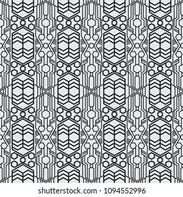A Set geometric of black and white seamless. Vector format seamless pattern new style. Modern abstract textures.
