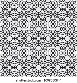 A Set geometric of black and white seamless. Vector format seamless pattern new style. Modern abstract textures.