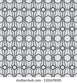 A Set geometric of black and white seamless. Vector format seamless pattern new style. Modern abstract textures.