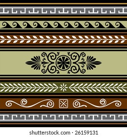 Set of geometric borders