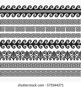 Set of geometric borders.