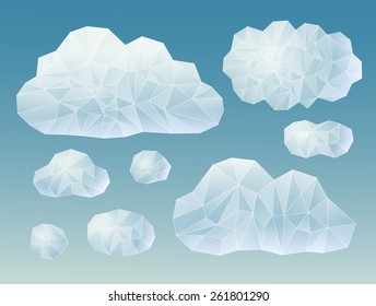 set of geometric clouds