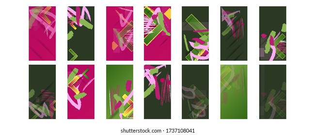 Set geometric colors fluid shapes eps 10. Flowing and liquid abstract gradient background for banner, poster or book. Vector