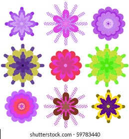 Set geometric colour. Vector illustration