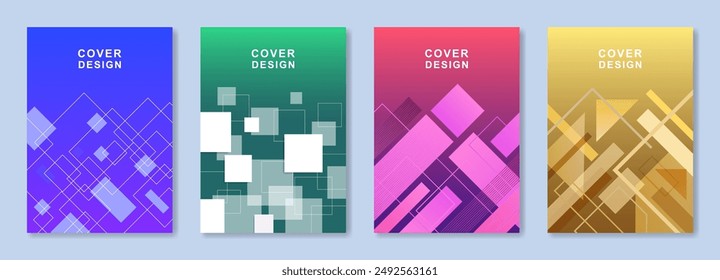 Set of geometric cover templates
