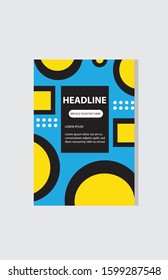 Set of geometric covers. Collection of cool vintage covers. Abstract shapes compositions. Vector.