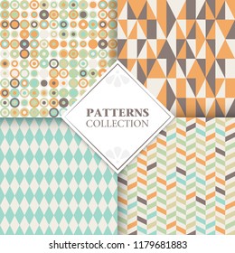 Set of geometric design cards