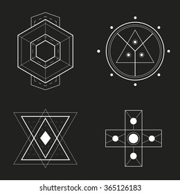 Set of Geometric Design, vector