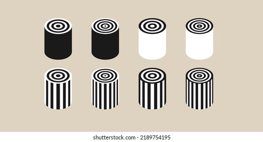 A set of geometric figures. Drawing of three-dimensional shapes. Vector illustration.