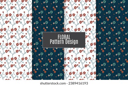 Conjunto de patrones geométricos, florales sin soldadura. Resumen de diseño gráfico hexagonal geométrico. Patrón de cubos geométricos sin foco.