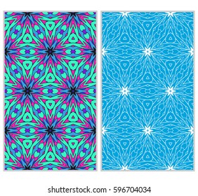 set of geometric flower. floral seamless pattern. vector illustration. for interior design, invitation, wallpaper, textile.