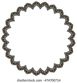 Set of geometric frame abstract design. Hand drawn decorative vector design element