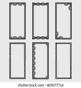 
Set of geometric frames . Ethnic motives . It can be used for greeting cards , invitations , labels , photo . Vector illustration.
