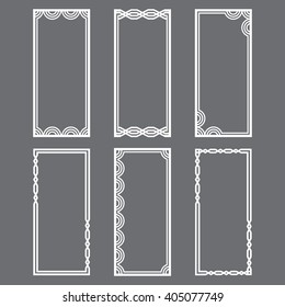 
Set of geometric frames . Ethnic motives . It can be used for greeting cards , invitations , labels , photo . Vector illustration.
