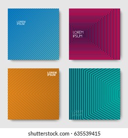 Set of geometric halftone gradients