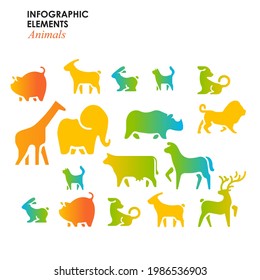Set of Geometric Infographic elements Vector illustration. Template bar and line charts, percents, pie charts, steps, options, timeline, Group of Sign and symbol infographics,