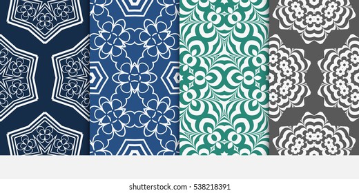 set of geometric modern ornament. seamless vector pattern. for wallpaper, invitation, fashion design set of geometric modern ornament. seamless vector pattern. for wallpaper, invitation, fashion design