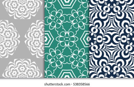set of geometric modern ornament. seamless vector pattern. for wallpaper, invitation, fashion design
