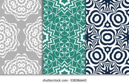 set of geometric modern ornament. seamless vector pattern. for wallpaper, invitation, fashion design