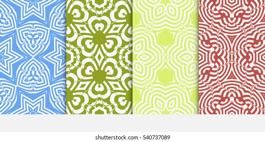 set of geometric modern ornament. seamless vector pattern. for wallpaper, invitation, fashion design