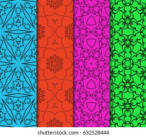 set of geometric ornament. vector illustration. for invitation, background, wallpaper