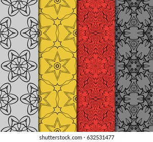 set of geometric ornament. vector illustration. for invitation, background, wallpaper
