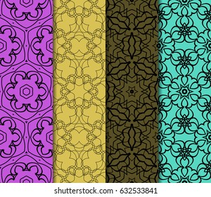 set of geometric ornament. vector illustration. for invitation, background, wallpaper