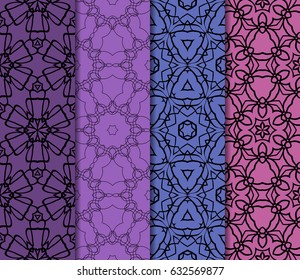 set of geometric ornament. vector illustration. for invitation, background, wallpaper