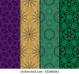 set of geometric ornament. vector illustration. for invitation, background, wallpaper