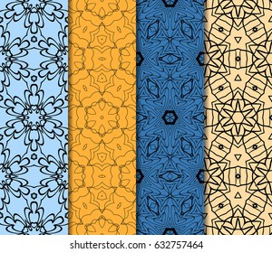 set of geometric ornament. vector illustration. for invitation, background, wallpaper