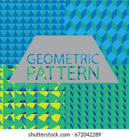 Set of geometric pattern